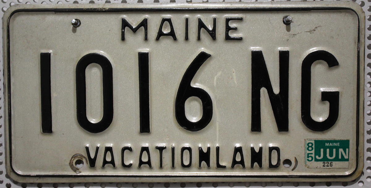 US Kennzeichen Maine - original Nummernschild aus den USA
