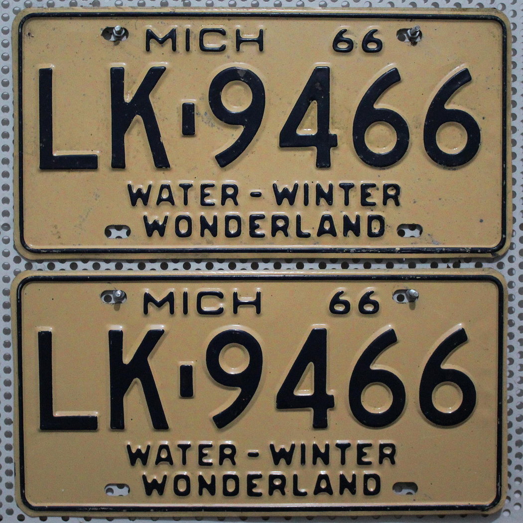 US Kennzeichen Michigan - original Nummernschild aus den USA